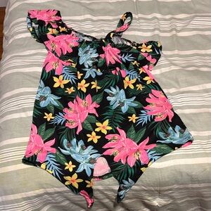 Floral Off-Shoulder Romper